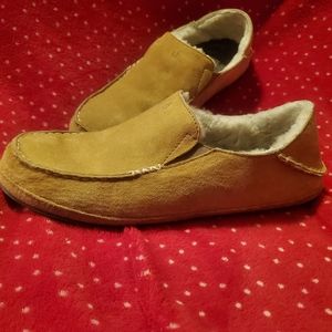 OluKai Women's Slippers Sandbar Leather